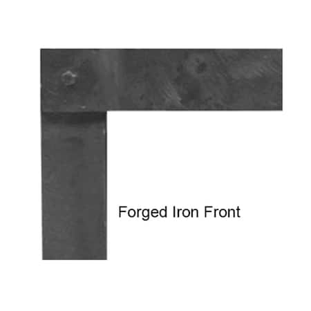 Empire Decorative Front Forged Iron Log Set, Distressed Pewter DFF48FPD